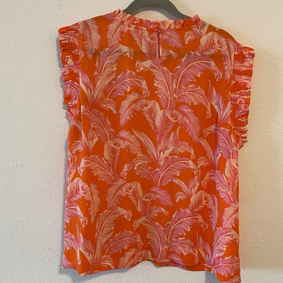 DR2 FLORAL SHORT SLEEVE BLOUSE - Picture 6 of 6